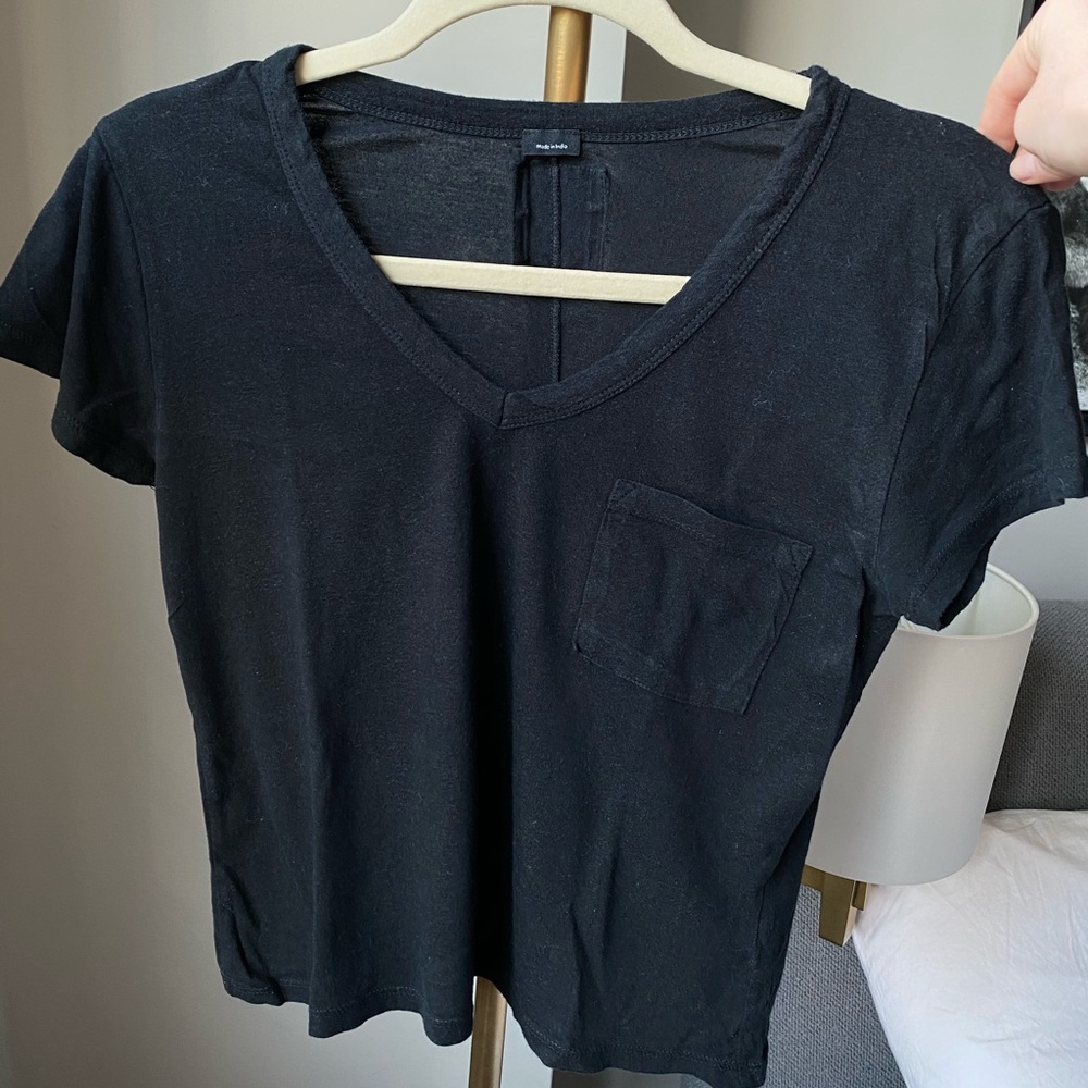 Zadig & Voltaire Black Crop Tee shirt